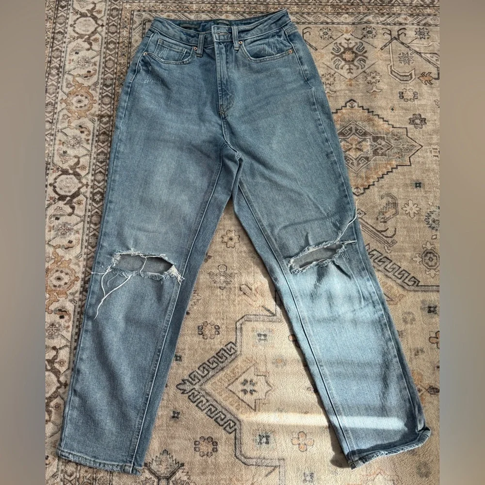 Wild Fable High-Rise Curvy Distressed Straight Leg Jeans - Size‎ 4